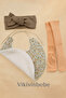 Handmade 3-Piece Gift Baby Set 100% Cotton Bib, Bandana and Socks - 2