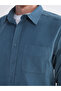 Vizyon New Season Regular Fit Long Sleeve Velvet Men's Shirt - 5