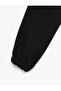 Three Thread Raised Pocket Jogger Sweatpants with Elastic Waist - 6