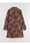 Two Mt Shop Quality Lcw Grace Brown Patterned Women's Shirt Tunic - 5