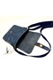 Genuine Leather Canvas Shoulder Bag |   Adjustable Strap, Zippered Back Pocket, 20X25 cm - 5