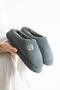 Unisex embroidered velvet soft sole fur-lined slippers - 3