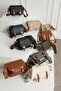 Women's Double Buckle Detailed Stylish Multi-Compartment Crossbody Hand and Shoulder Bag - 2