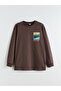 Crew Neck Printed Boy's T-Shirt - 4