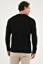 قميص قطني برقبة دائرية قصة ضيقة للرجال SWEAT 5905073S2 - 4