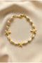 Women's Shell and Star Gold Bead Detailed Bracelet - 2