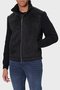 Ls Mn Suede Regular Fit Mock Neck Knit Detailed Jacket M5Br79Z5570 Men's Jacket M5Br79 Z5570 Jblk
