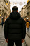 Men's Winter Water and Cold Proof Detachable Hooded Inflatable Coat - 4