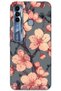 Tecno Spark 7 Pro Compatible Flower Pattern Phone Case + Screen Protector - 5801