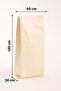 Multi-Purpose Carrying Bag 60X(15+15)X130Cm Cream Gray Color (5 Pcs) Plastic Sack - 2