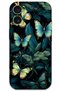 حافظة هاتف متوافقة مع هاتف iPhone 16 Plus بنمط الفراشة + واقي شاشة - 5791