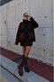 Brown Caridi Diamond Patterned Skirt and Sweater Set