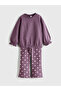 Crew Neck Girl's Sweatshirt and Tights
