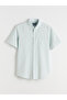Peak New Season Regular Fit Short Sleeve Men's Textured Shirt - 5