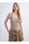 U Neck Ribbed Women's Tank Top