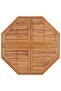 Folding Garden Dining Table 110x110x75 cm Solid Wood Teak - 4