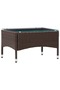Coffee Table Brown 60x40x36 cm Poly Rattan