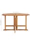 Folding Garden Dining Table 110x110x75 cm Solid Wood Teak - 3
