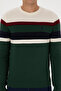 Men's Slim Fit Crew Neck Dark Green Sweater 50308234-Vr079 - 6
