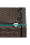 Coffee Table Brown 60x40x36 cm Poly Rattan - 4