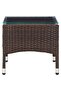 Coffee Table Brown 60x40x36 cm Poly Rattan - 2