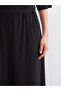 Wide Leg Women's Trousers with Elastic Waist - 3