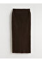 Elastic Waist Knitted Skirt - 5