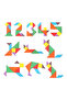 Colorful And Changeable Triangle Wooden Puzzle Set For Kids And Adults - 2