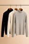 Men's 3-Pack Knitwear Corded Fabric High Neck Sweater