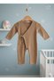 Long Sleeve Knitwear Unisex Soft Baby Romper (Size 3-9) with Rope Detail (Without Booties)
