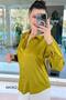 Metal Button Satin Shirt 6K062 - 3