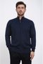 Navy Blue Cardigan with Zipper