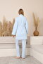 Aria Women's Maternity and Postpartum Nursing Pajama Set with Robe, Striped - 4