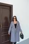 Lined Belt Detailed Antiracite Color Trench Coat Mlb079 - 4