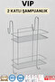 2 Tier Hanging Shower Shelf Soap Holder Shampoo Holder Showercabin Hanger Vip - 3