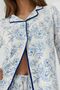 Shirt Collar Floral Print Long Sleeve Extra Soft Homewear Pajama Set - 7
