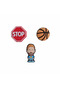 Pin Badge Set, 3 Pieces, Silicone Plastic Brooches 4