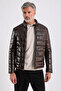 Maroquin Leather Gabriel Men's Inflatable Genuine Leather Coat - 6