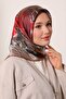 وشاح كريستالي لامع بنمط فني حر بالفرشاة