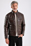 Maroquin Leather Leandro Men's Puffer Leather Coat