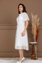 Sequin Sequin Dress Midi Length - White - 5