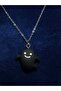 Black Cute Ghost Steel Necklace Halloween Halloween Themed Gothic Necklace - 2