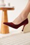 Angela Women's Red Heeled Shoes - 4