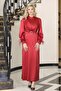 Lara Satin Evening Dress Red Tbselb78