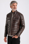 Maroquin Leather Leandro Men's Puffer Leather Coat - 2