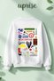 Himym Printed Cotton 3 Thread Crew Neck O Oversized Sweatshirt - 2
