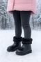 Waterproof Fur Lined Girls' Eva Rain Snow Boots