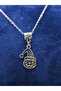 Cat Model Halloween Themed Steel Pendant and Steel Chain Necklace