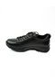 501 Leather Shop Black Leather Casual Women's Shoes - 3
