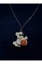 Cute Ghost and Pumpkin Steel Necklace Halloween Halloween Themed Jewelry Women's Accessory - 2